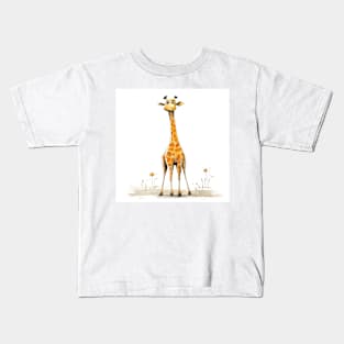 Cute Cartoon Giraffe Kids T-Shirt